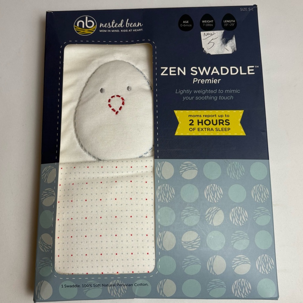 Nested Bean Zen Swaddle Premier NWT